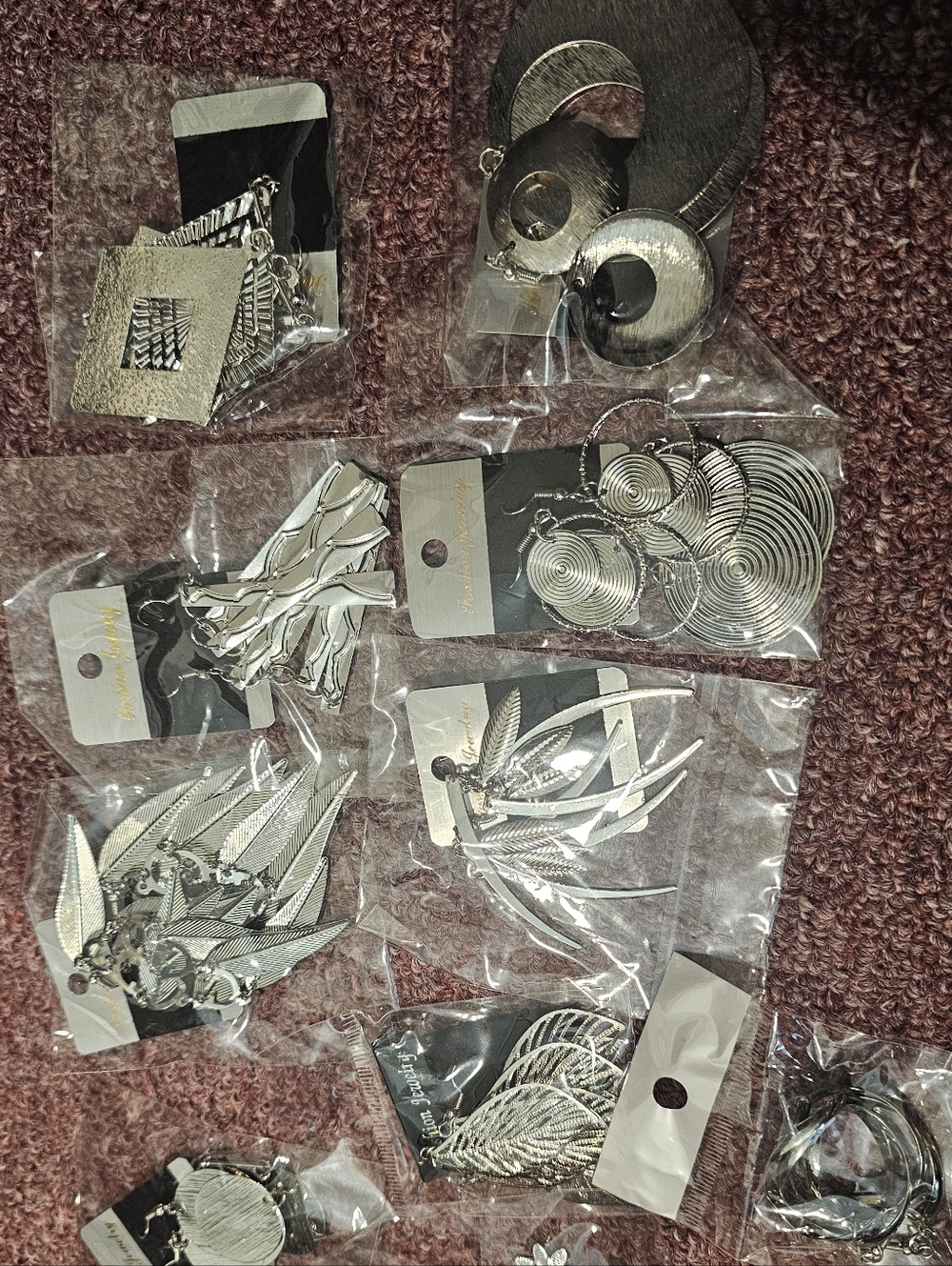 Fashion Jewelry Silver-Tone Dangle Earrings